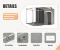 Clothing Storage Bins with Lid, Linen Storage Box With Clear Window＆ Zippers＆ Durable Handles.(3 Pcs,Light Grey,40L)