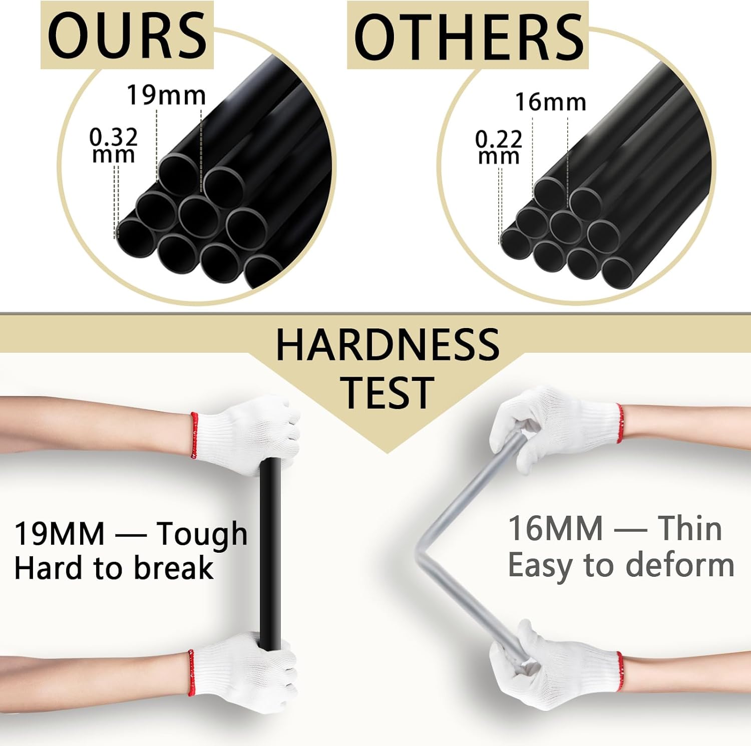 Portable Closet for Bedroom Steel Pipe Diameter 19mm Strong and Sturdy