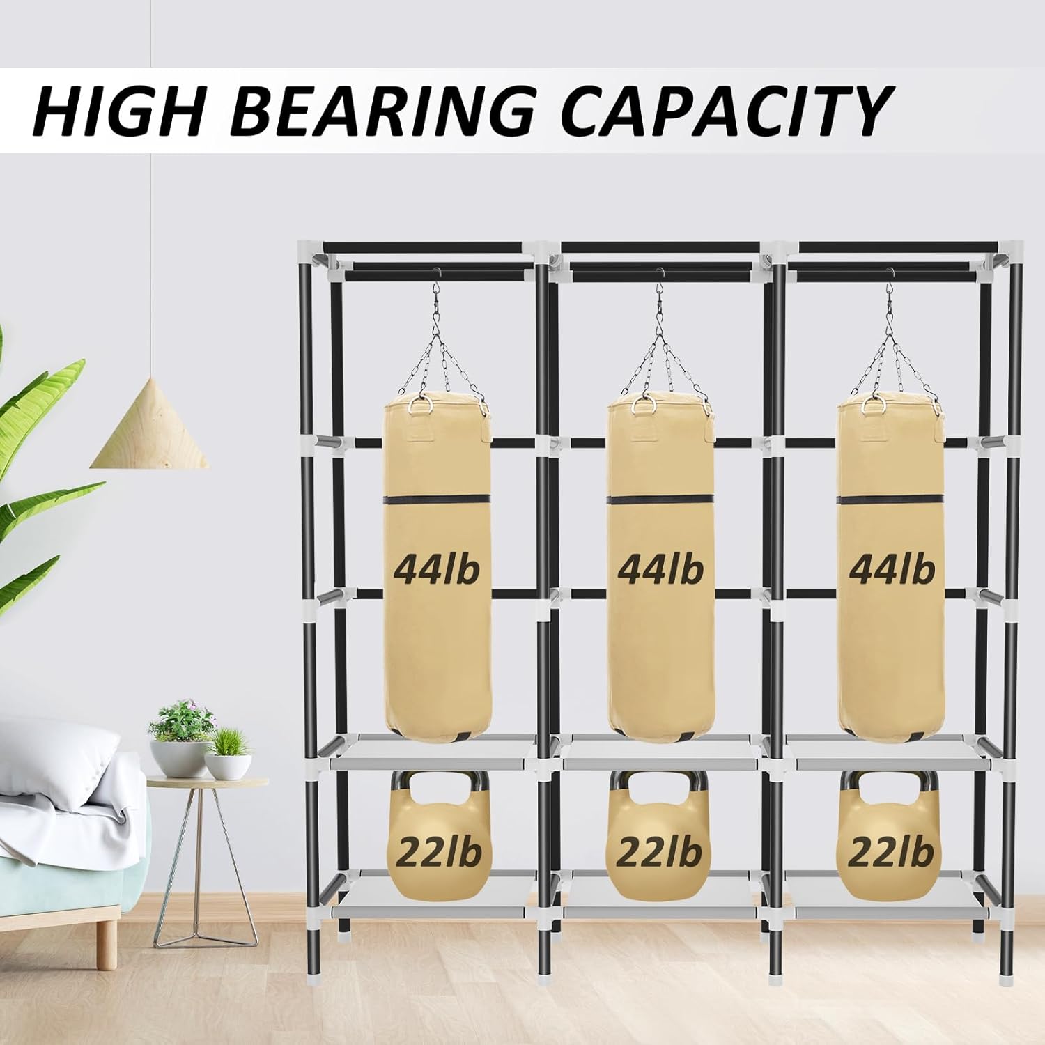 Portable Closet for Bedroom Steel Pipe Diameter 19mm Strong and Sturdy